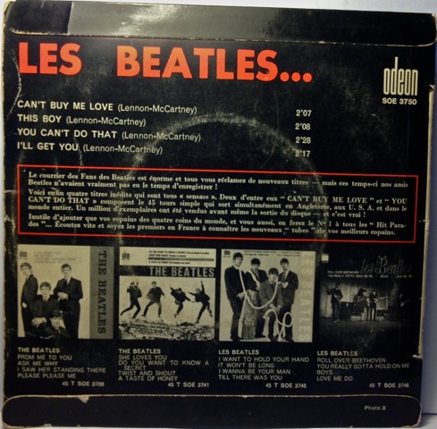 Les Beatles rear