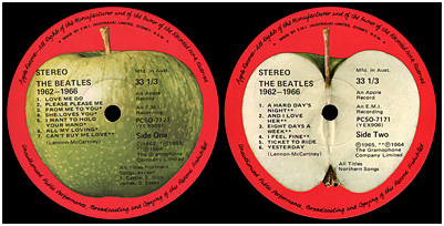 Beatles Red Aust Apple Label